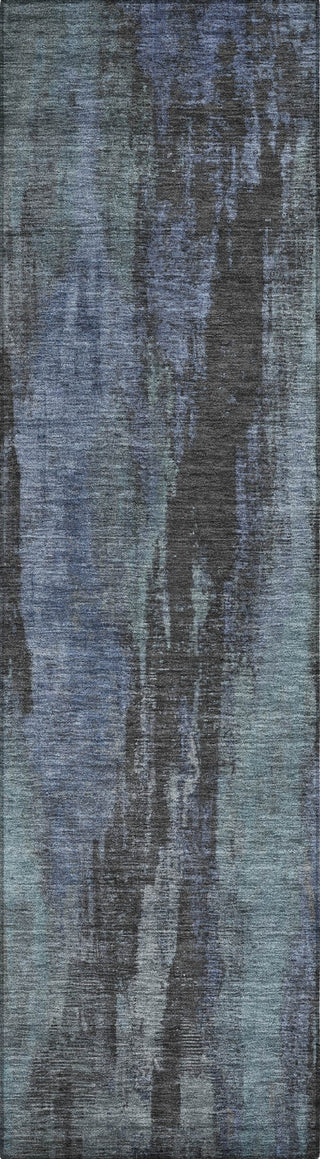 Piper Looms Chantille Abstract ACN1648 Blue Machine Washable Area Rug Runner Main Image