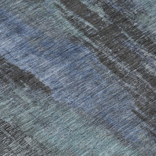Piper Looms Chantille Abstract ACN1648 Blue Machine Washable Area Rug Swatch Image