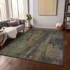 Piper Looms Chantille Abstract ACN1648 Charcoal Machine Washable Area Rug Lifestyle Image Feature