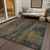 Piper Looms Chantille Abstract ACN1648 Charcoal Machine Washable Area Rug Outdoor Lifestyle Image Feature
