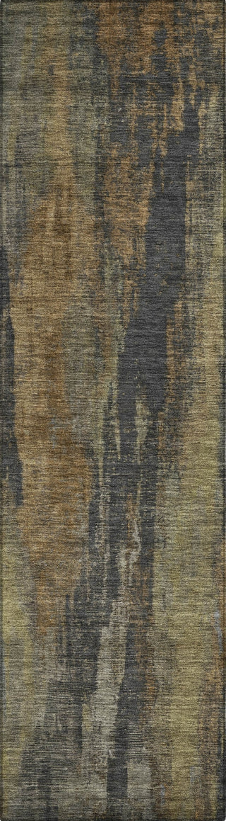 Piper Looms Chantille Abstract ACN1648 Charcoal Machine Washable Area Rug Runner Main Image