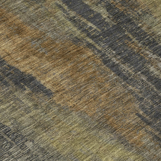 Piper Looms Chantille Abstract ACN1648 Charcoal Machine Washable Area Rug Swatch Image