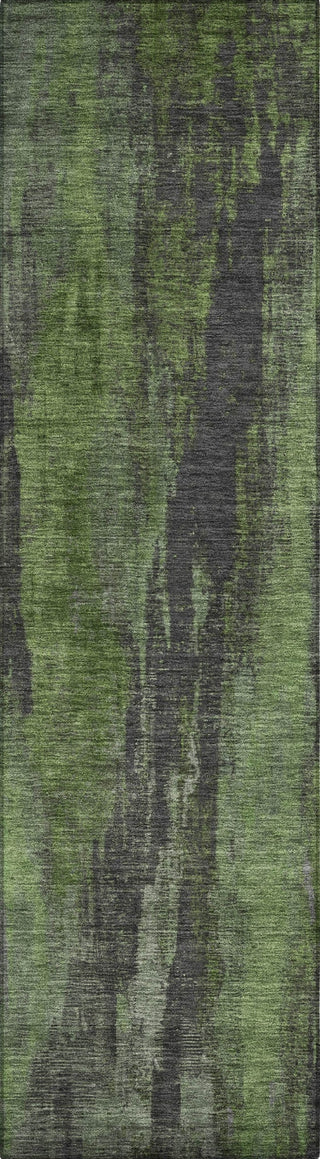 Piper Looms Chantille Abstract ACN1648 Olive Machine Washable Area Rug Runner Main Image