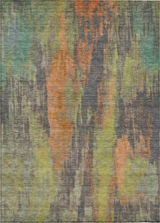Piper Looms Chantille Abstract ACN1648 Orange Machine Washable Area Rug main image