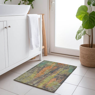 Piper Looms Chantille Abstract ACN1648 Orange Machine Washable Area Rug Scatter Lifestyle Image Feature