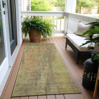 Piper Looms Chantille Abstract ACN1648 Taupe Machine Washable Area Rug Runner Outdoor Lifestyle Image Feature