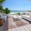 Piper Looms Chantille Abstract ACN1649 Blush Machine Washable Area Rug Outdoor Lifestyle Image Feature