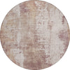 Piper Looms Chantille Abstract ACN1649 Blush Machine Washable Area Rug Round Main Image