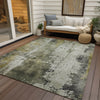 Piper Looms Chantille Abstract ACN1649 Pewter Machine Washable Area Rug Outdoor Lifestyle Image Feature
