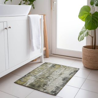 Piper Looms Chantille Abstract ACN1649 Pewter Machine Washable Area Rug Scatter Lifestyle Image Feature