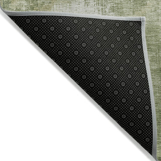 Piper Looms Chantille Abstract ACN1649 Sage Machine Washable Area Rug Backing Image