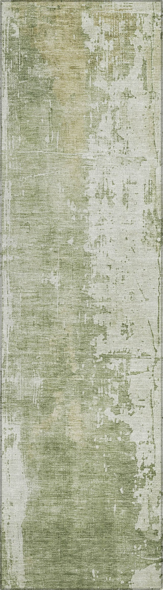 Piper Looms Chantille Abstract ACN1649 Sage Machine Washable Area Rug Runner Main Image