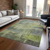 Piper Looms Chantille Abstract ACN1650 Aloe Machine Washable Area Rug Lifestyle Image Feature