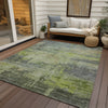 Piper Looms Chantille Abstract ACN1650 Aloe Machine Washable Area Rug Outdoor Lifestyle Image Feature
