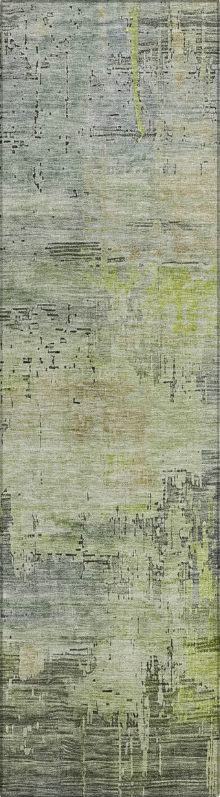Piper Looms Chantille Abstract ACN1650 Aloe Machine Washable Area Rug Runner Main Image