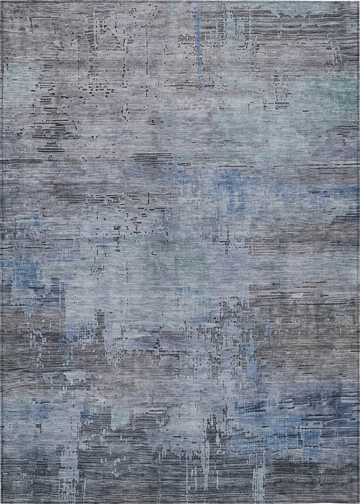 Piper Looms Chantille Abstract ACN1650 Gray Machine Washable Area Rug main image