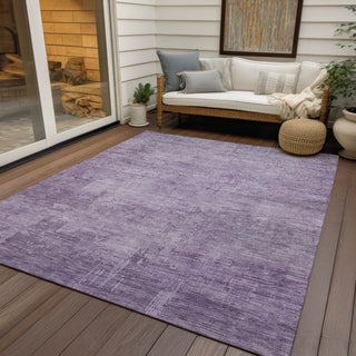 Piper Looms Chantille Abstract ACN1650 Lavender Machine Washable Area Rug Outdoor Lifestyle Image Feature
