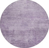 Piper Looms Chantille Abstract ACN1650 Lavender Machine Washable Area Rug Round Main Image