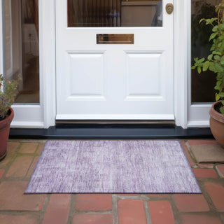 Piper Looms Chantille Abstract ACN1650 Lavender Machine Washable Area Rug Scatter Outdoor Lifestyle Image Feature