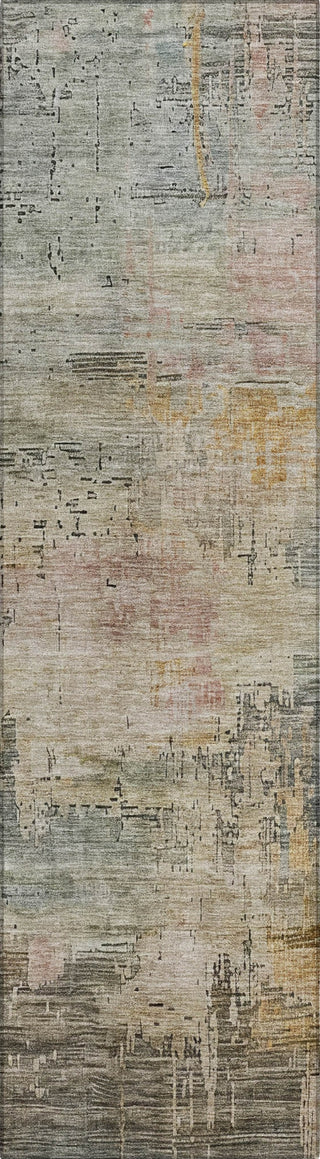Piper Looms Chantille Abstract ACN1650 Sage Machine Washable Area Rug Runner Main Image