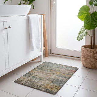 Piper Looms Chantille Abstract ACN1650 Sage Machine Washable Area Rug Scatter Lifestyle Image Feature