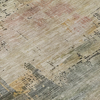 Piper Looms Chantille Abstract ACN1650 Sage Machine Washable Area Rug Swatch Image