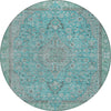 Piper Looms Chantille Global ACN1651 Aqua Machine Washable Area Rug Round Main Image