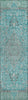 Piper Looms Chantille Global ACN1651 Aqua Machine Washable Area Rug Runner Main Image