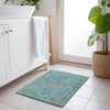 Piper Looms Chantille Global ACN1651 Aqua Machine Washable Area Rug Scatter Lifestyle Image Feature