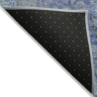 Piper Looms Chantille Global ACN1651 Blue Machine Washable Area Rug Backing Image