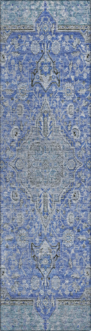 Piper Looms Chantille Global ACN1651 Blue Machine Washable Area Rug Runner Main Image