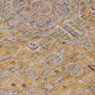 Piper Looms Chantille Global ACN1651 Gold Machine Washable Area Rug Swatch Image