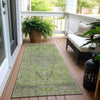 Piper Looms Chantille Global ACN1651 Lime Machine Washable Area Rug Runner Outdoor Lifestyle Image Feature
