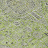 Piper Looms Chantille Global ACN1651 Lime Machine Washable Area Rug Swatch Image