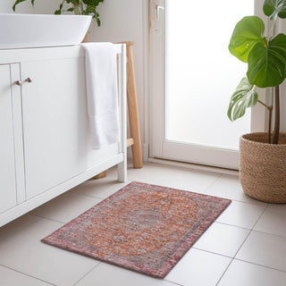 Piper Looms Chantille Global ACN1651 Orange Machine Washable Area Rug Scatter Lifestyle Image Feature