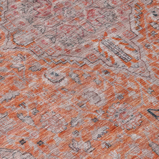 Piper Looms Chantille Global ACN1651 Orange Machine Washable Area Rug Swatch Image