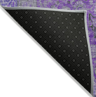 Piper Looms Chantille Global ACN1651 Purple Machine Washable Area Rug Backing Image