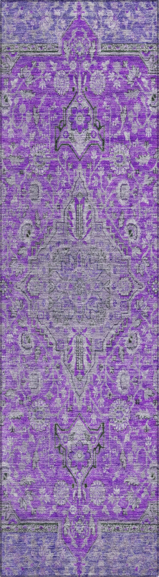 Piper Looms Chantille Global ACN1651 Purple Machine Washable Area Rug Runner Main Image