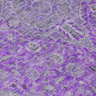 Piper Looms Chantille Global ACN1651 Purple Machine Washable Area Rug Swatch Image