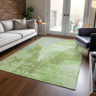 Piper Looms Chantille Modern ACN1652 Aloe Machine Washable Area Rug Lifestyle Image Feature