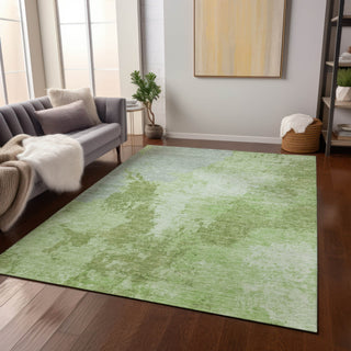Piper Looms Chantille Modern ACN1652 Aloe Machine Washable Area Rug Lifestyle Image Feature