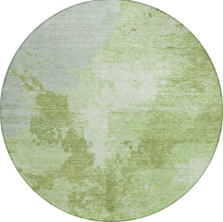 Piper Looms Chantille Modern ACN1652 Aloe Machine Washable Area Rug Round Main Image