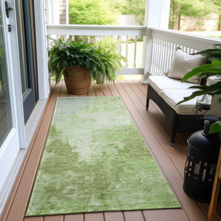 Piper Looms Chantille Modern ACN1652 Aloe Machine Washable Area Rug Runner Outdoor Lifestyle Image Feature