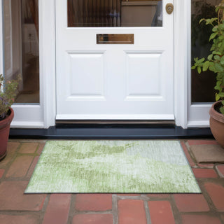 Piper Looms Chantille Modern ACN1652 Aloe Machine Washable Area Rug Scatter Outdoor Lifestyle Image Feature