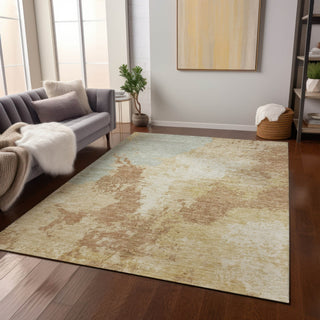 Piper Looms Chantille Modern ACN1652 Coral Machine Washable Area Rug Lifestyle Image Feature