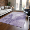 Piper Looms Chantille Modern ACN1652 Plum Machine Washable Area Rug Lifestyle Image Feature