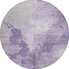 Piper Looms Chantille Modern ACN1652 Plum Machine Washable Area Rug Round Main Image