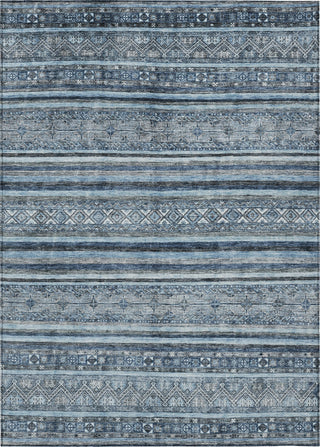 Piper Looms Chantille Stripes ACN1653 Blue Machine Washable Area Rug main image