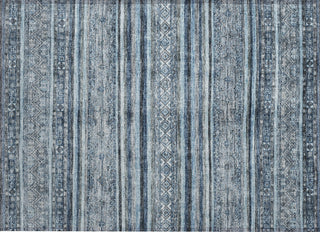 Piper Looms Chantille Stripes ACN1653 Blue Machine Washable Area Rug Scatter Main Image