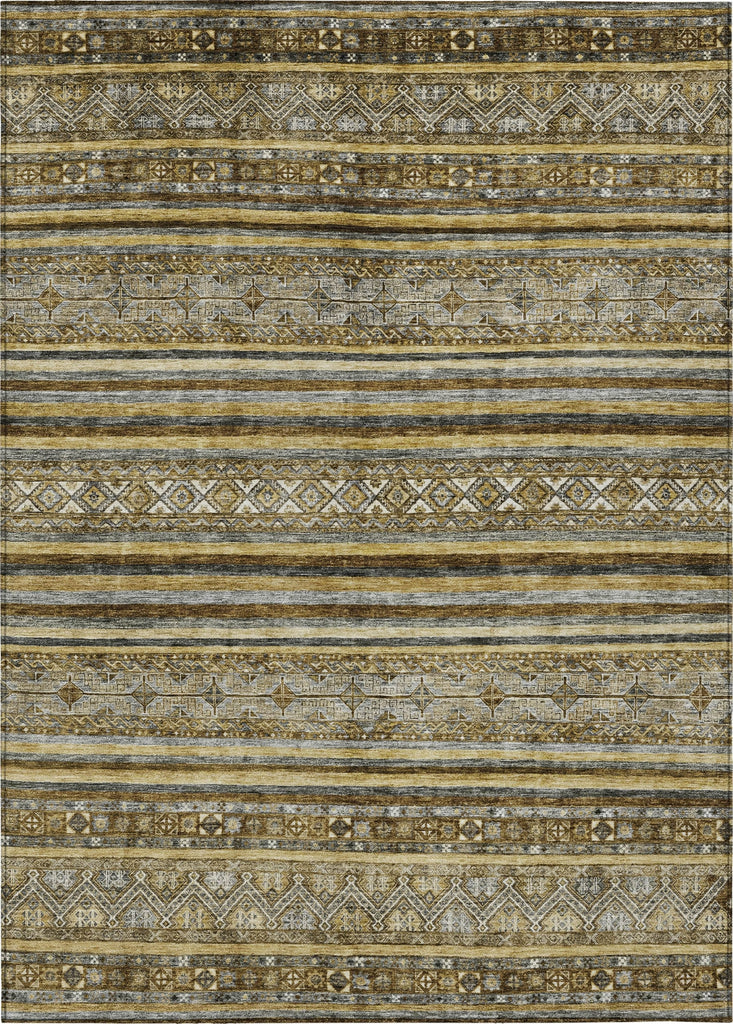 Piper Looms Chantille Stripes ACN1653 Brown Machine Washable Area Rug main image
